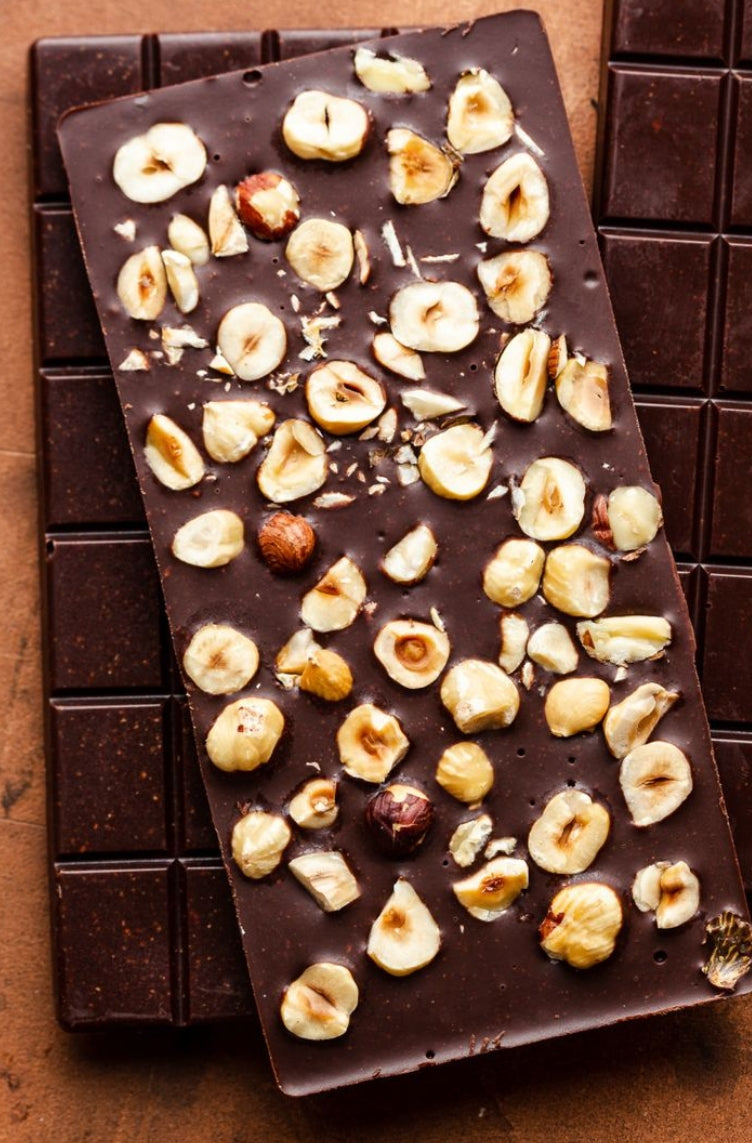Roasted Hazelnut Dark Chocolate{80Grams}